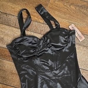 Black Satin Dress